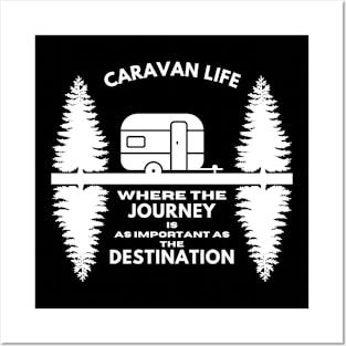 Caravan life: Where the journey is as important as the destination Caravanning and RV Posters and Art